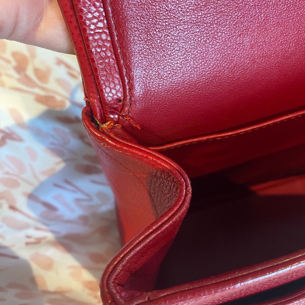 🔥🔥FLASH SALE🔥🔥💯 Authentic Chanel Jumbo Caviar Red Quilted Leather Bag - Picture 10 of 14